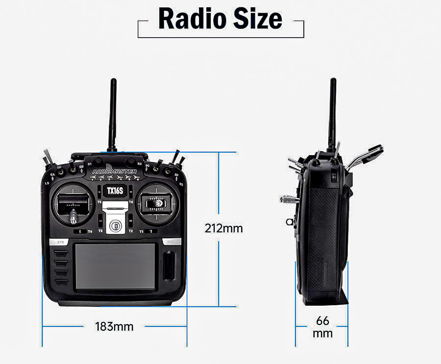 RadioMaster TX16S HALL Carbon/SilverEdition Open TX Multi Protocol Transmitter
