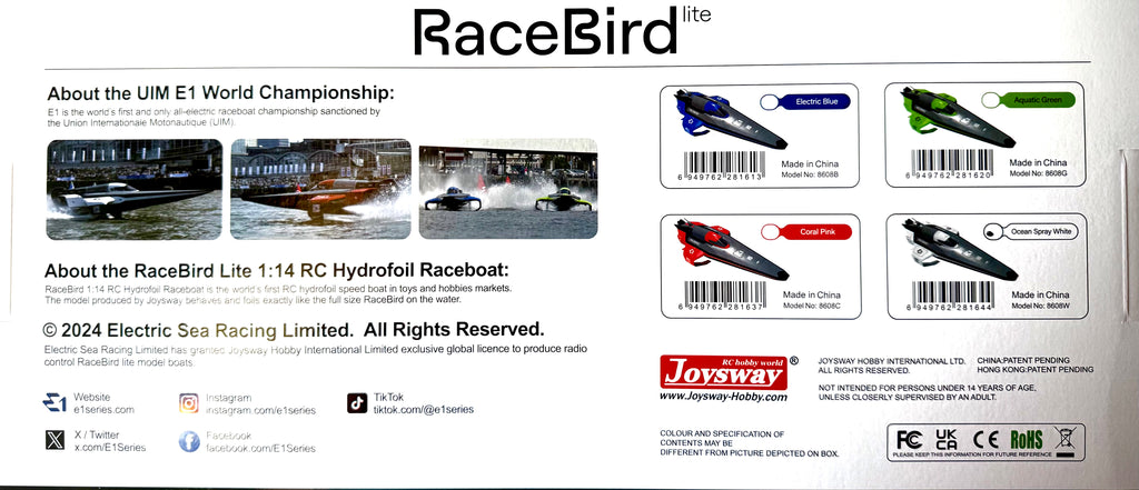 E1 Racebird 1:14 Scale Hydrofoil Powerboat