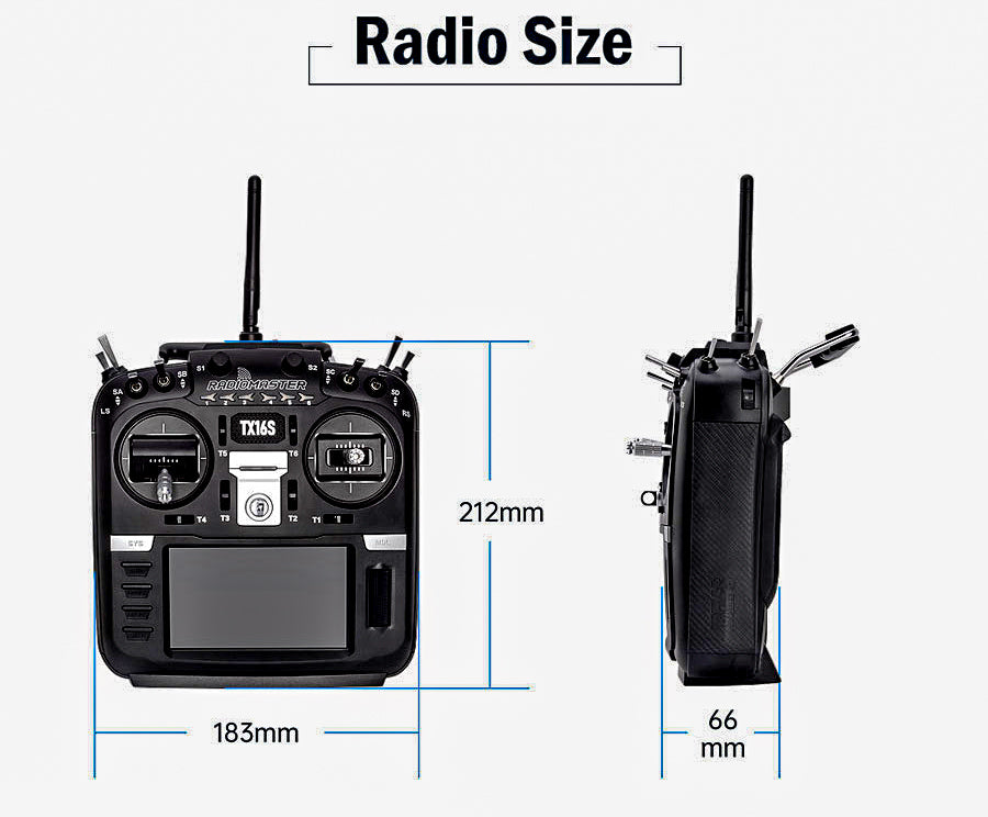 RadioMaster TX16S HALL Carbon/SilverEdition Open TX Multi Protocol